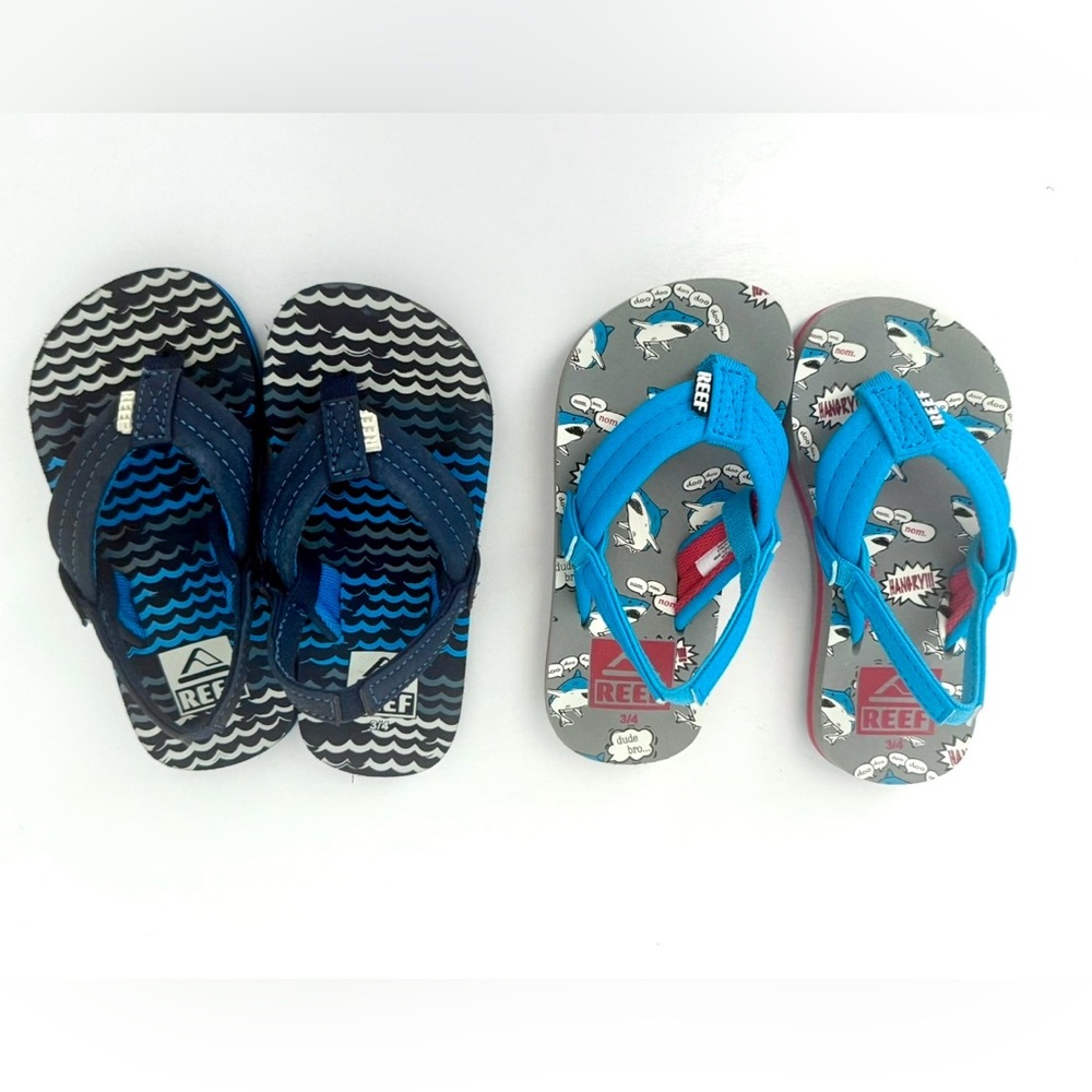 Reef Toddler Boy Little Ahi Sandals Size 3/4